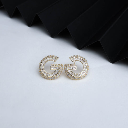 Gleanzia G Gold Earrings