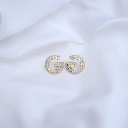 Gleanzia G Gold Earrings