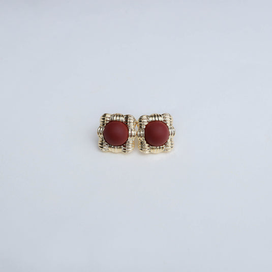 Aroha Studs Gold Earrings