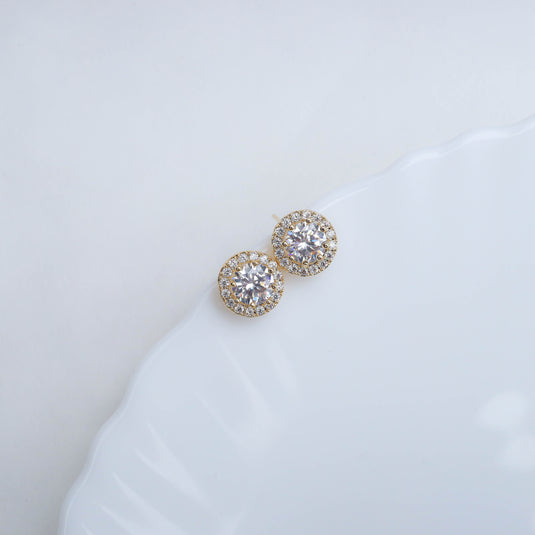The Stella Halo Studs Earrings