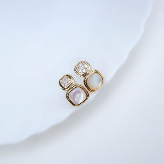 Iris Duo Studs Earrings
