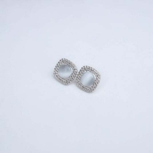 Mystic Cushion Studs Earrings