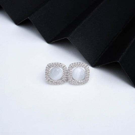 Mystic Cushion Studs Earrings