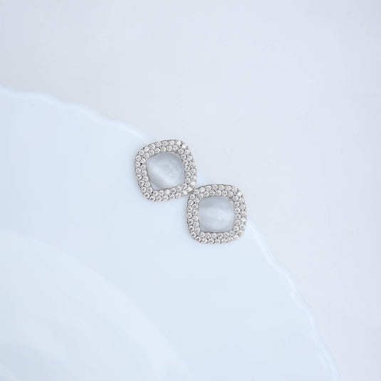 Mystic Cushion Studs Earrings