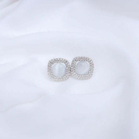 Mystic Cushion Studs Earrings