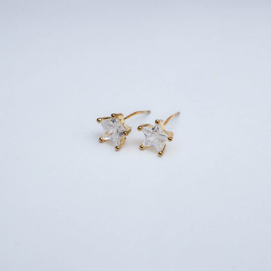 Facet Star Studs Earrings