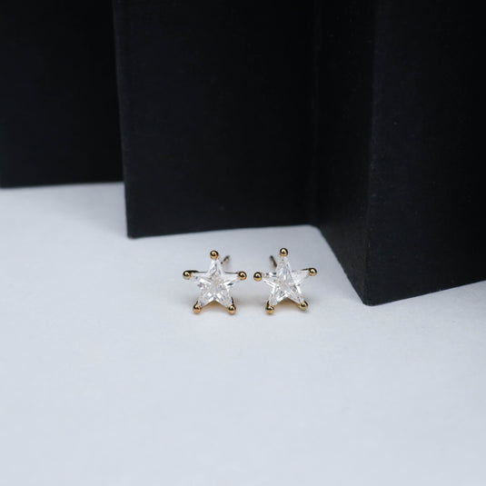 Facet Star Studs Earrings