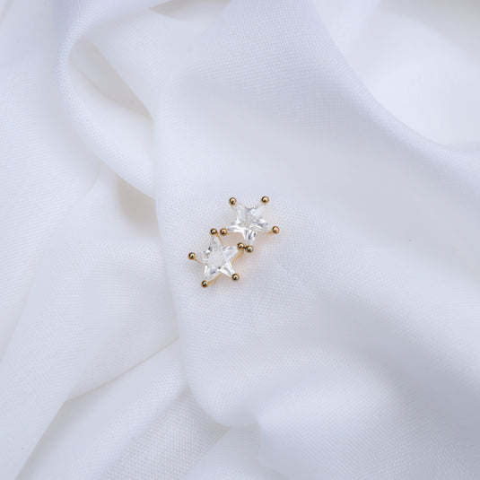 Facet Star Studs Earrings