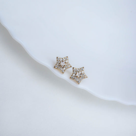 Aura Starburst Studs Earrings