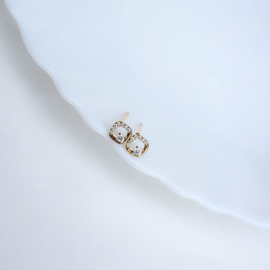 Warped Geo Studs Earrings