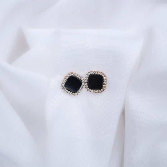 Deco Onyx Studs Earrings