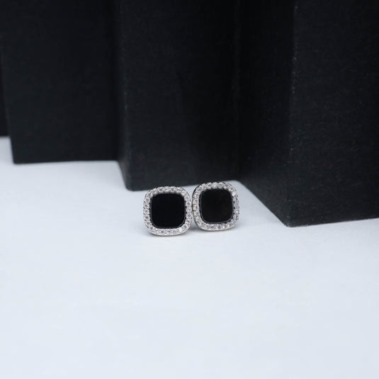 Midnight Frost Studs Earrings