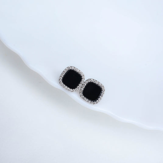 Midnight Frost Studs Earrings