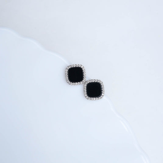 Midnight Frost Studs Earrings