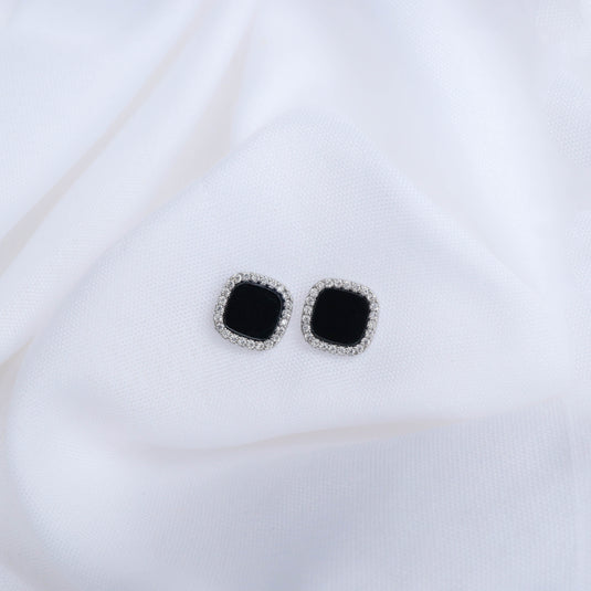 Midnight Frost Studs Earrings