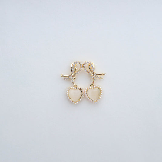 Sweetheart Bow Drops Earrings