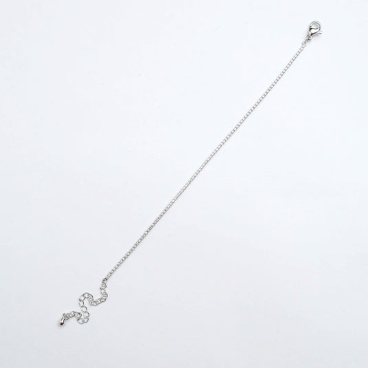 QuinShine delicate silver chain elegant jewelry bracelet with adjustable clasp